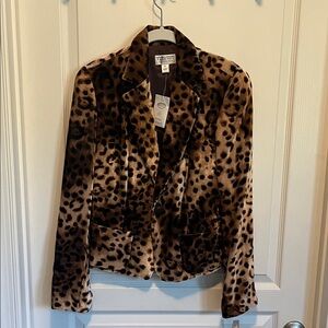 Talbots Leopard Print Blazer